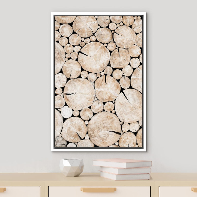 Anneau d'arbre arbre de forêt, collage de bois, photographie de paysage, campagne moderne, campagne rustique, Blanc