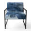 Chaise d'appoint rembourrée Sapphire Blue Nebula VII-517416506