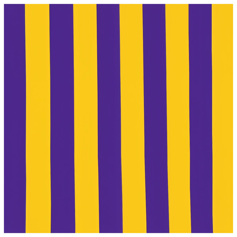 Rideaux de douche mauve à rayures jaunes très longs, 70in W x 72in H