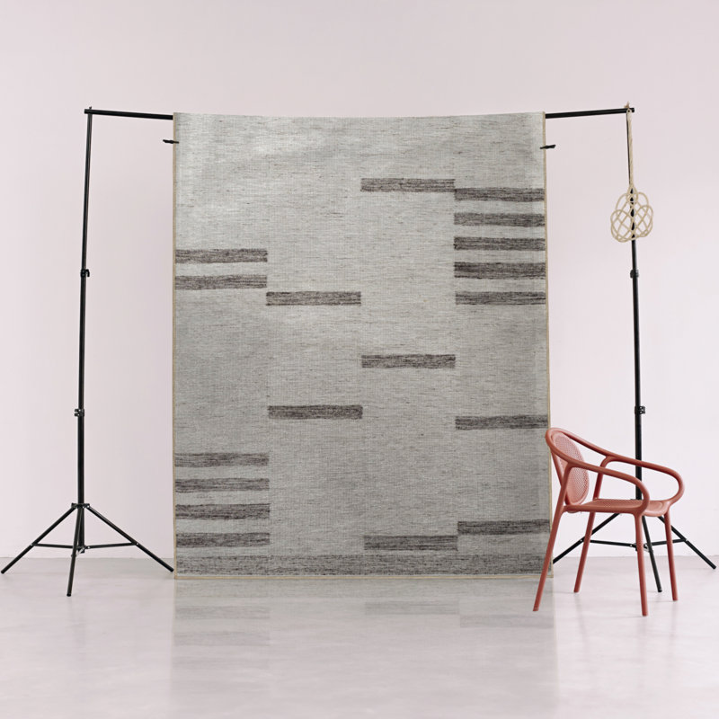 Tapis décoratif moderne à motif géométrique abstrait à motif géométrique beige, Tapis de couloir 3 pi 4 po x 9 pi 11 po