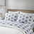 200 Thread Count Printed Cotton Blue Palmetto 100% Cotton 4-Piece Queen Sheet Set-1975887109-1975887104