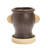 Stoneware Face Planter with Saucer