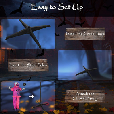 Steel, Polyester Halloween Decoration