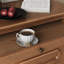 Table de chevet traditionnelle de 28 po de largeur - 3 tiroirs, station de charge USB intégrée et plateau coulissant, table de chevet en bois massif, entièrement assemblée-1823977455