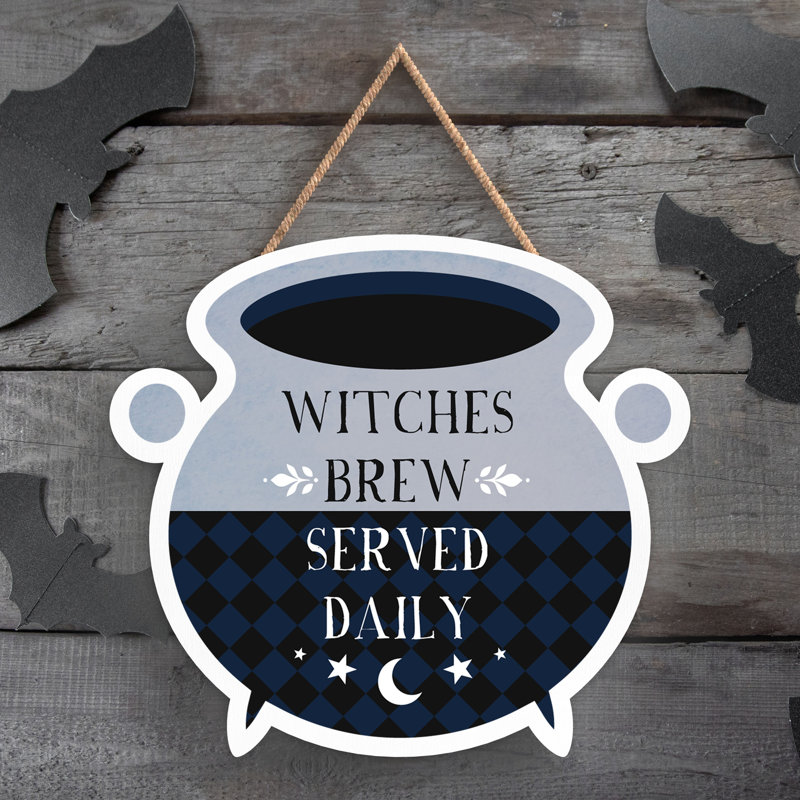 Witches Brew Witch Humour Wooden Plaque Vivid Squid Wholesale Wall Decor