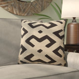 Alona Geometric 100% Linen Throw Pillow