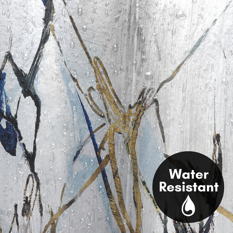Abstract Shower Curtain Moonstruck by PI Creative Art