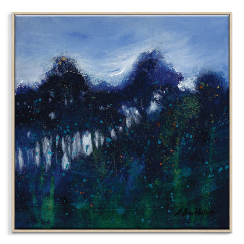 Pollen Dance by Lydia Ben-Natan - Painting on Canvas, 76cm H x 76cm W, Timber