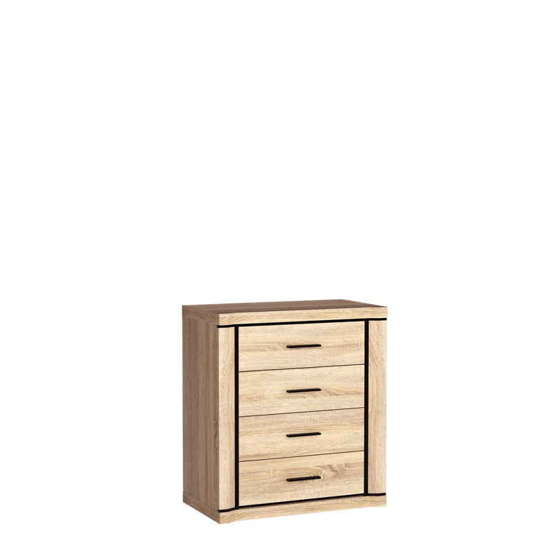 Temmo Laminate Rectangle Accent Chest, Sonoma oak