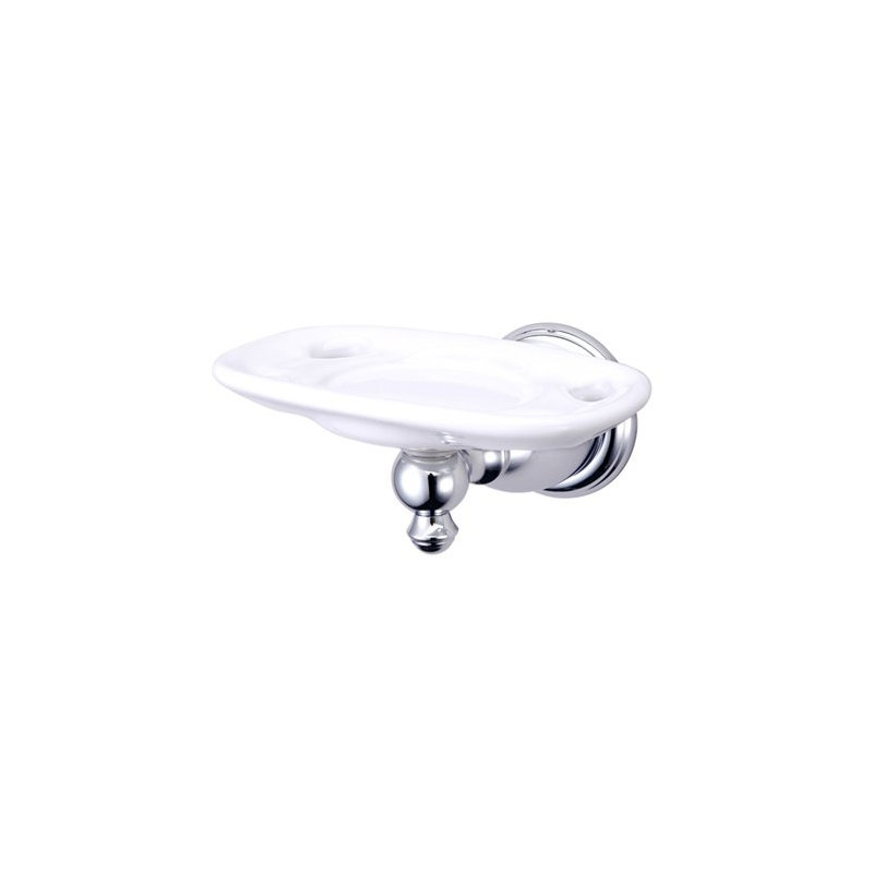 English Vintage Toothbrush & Tumbler Holder, Chrome