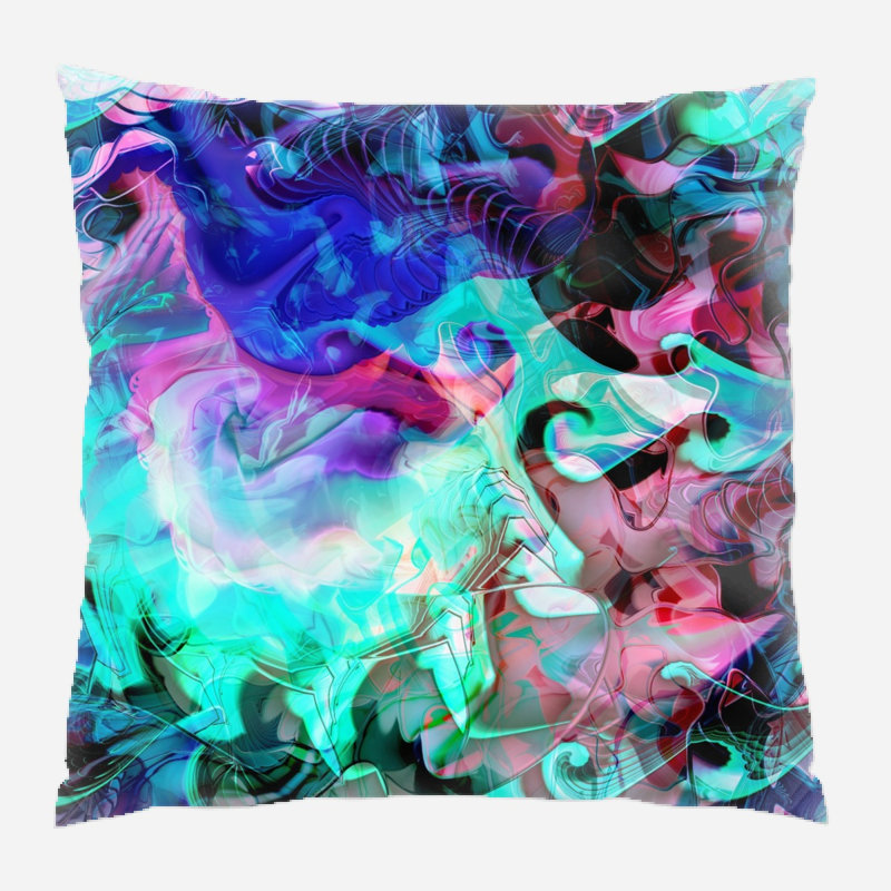 Coussin décoratif Norvin, Microsuède, Intérieur