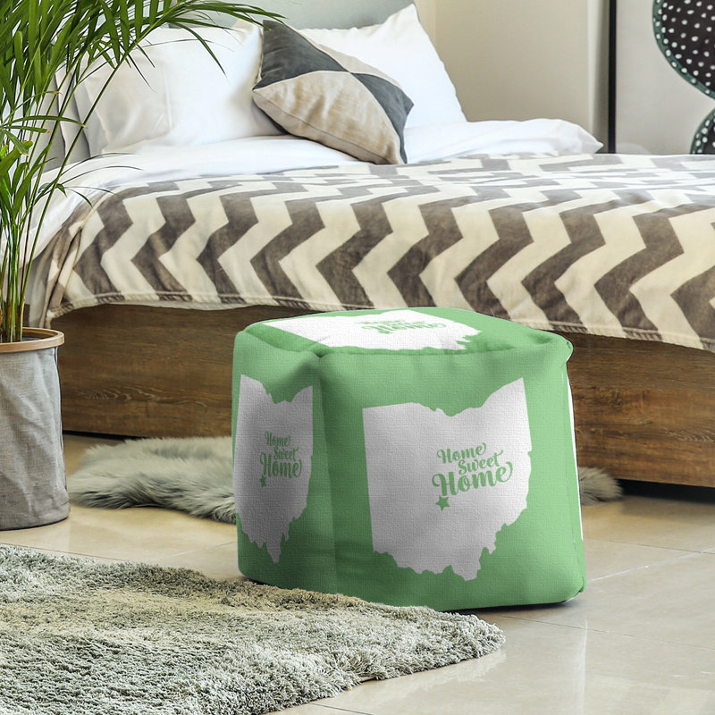 Repose-pieds à cubes columbus the home, Vert