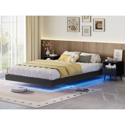 4-piece Bedroom Set, Queen Size Bed Frame, Dresser & Nightstand Sets