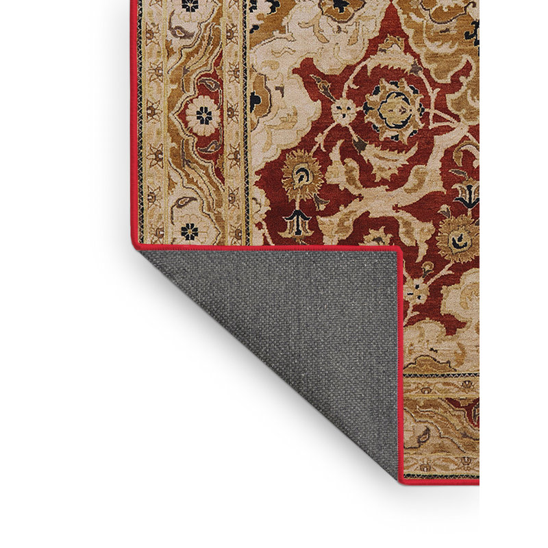 Tapis beige / rouge Winnett, Rectangle 8 pi x 12 pi