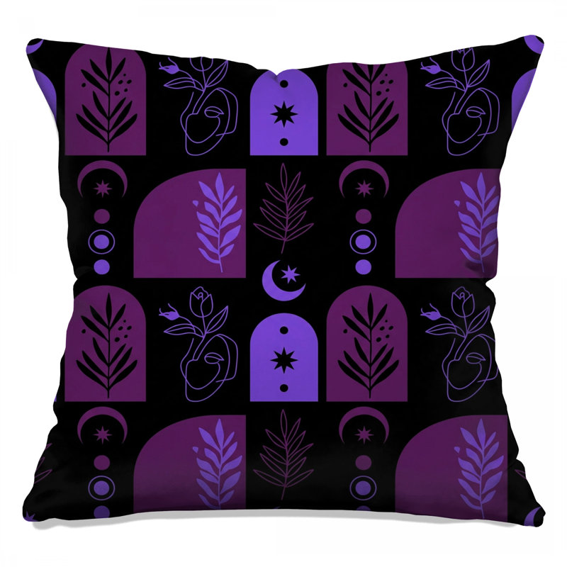 Coussins décoratifs mauves, 16 x 16 inches