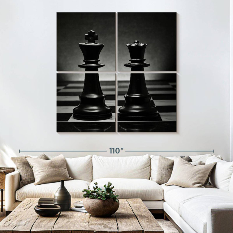 Paire d'échecs noire Arney
