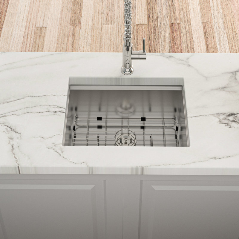 304 Stainless Steel Deep Sink - 23X19x10, Easy To Clean Inner Surface 16 Gauge Kitchen 23"X19"X10", R10 Rounded Corner Design