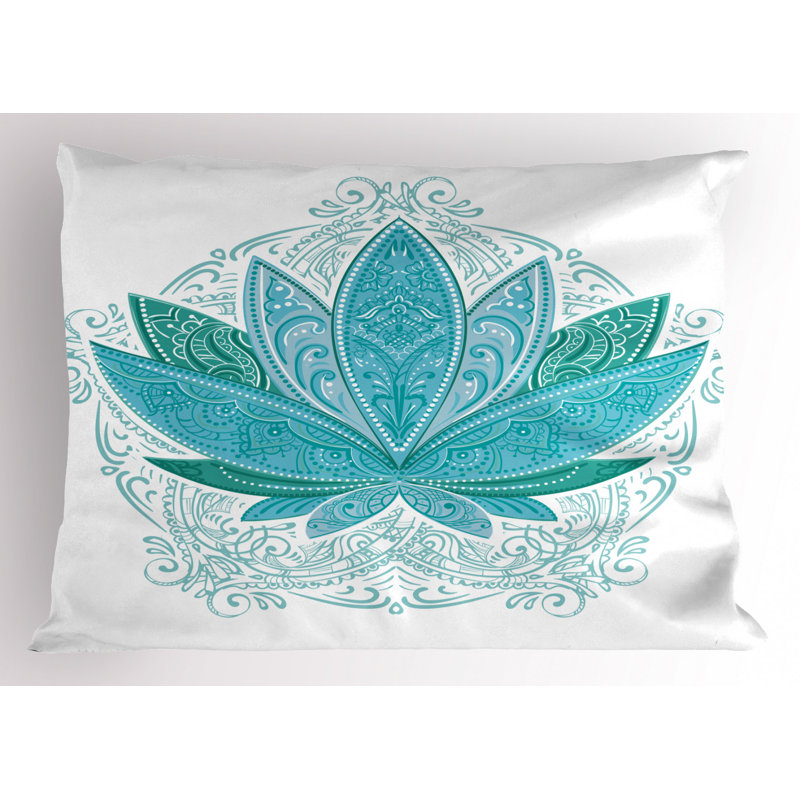 Tea Polyester Floral Sham Set, King