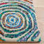 Tapis oriental en laine / coton touffeté à la main Anaheim Nantucket - mauve / vert / bleu-1581434040