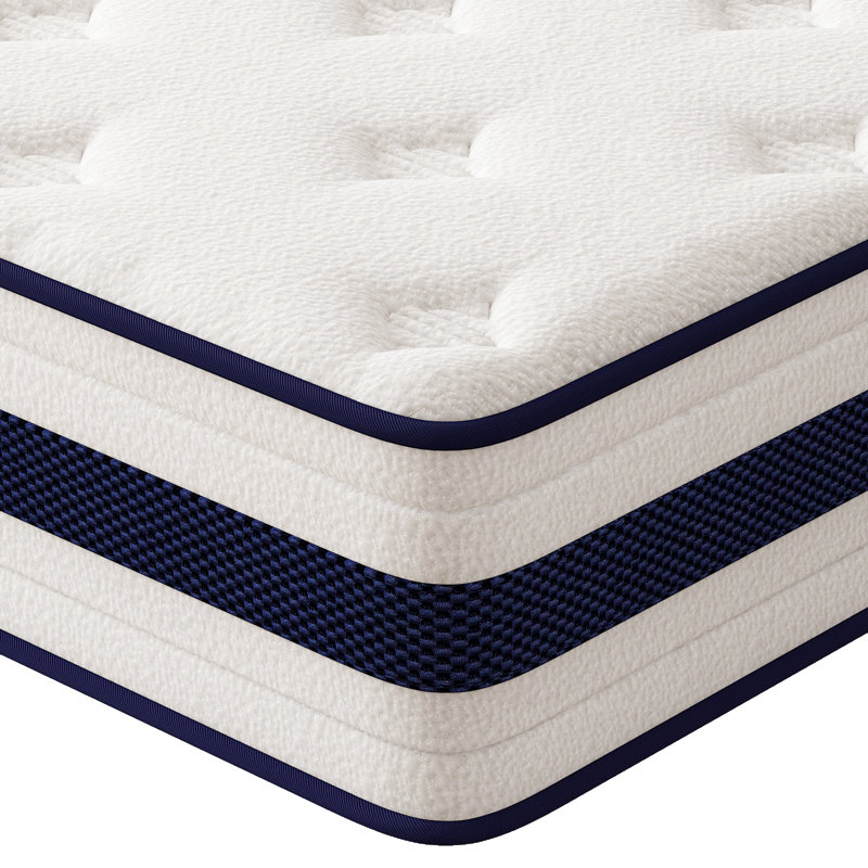 Hybrid Mattress Spring Gel Memory Foam, Mattresses In A Box, 10", Full