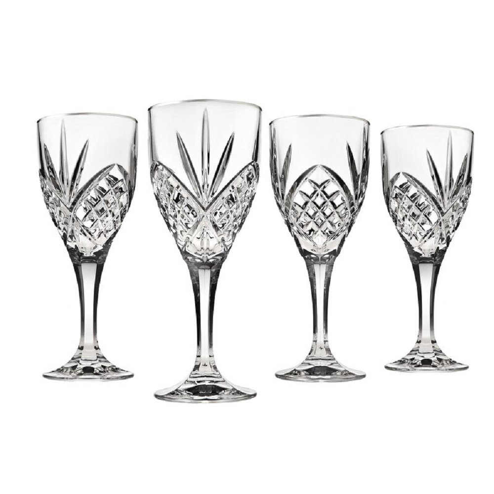 Dublin Crystal Goblet 10 oz. (Set of 4) Godinger Silver Art Co 