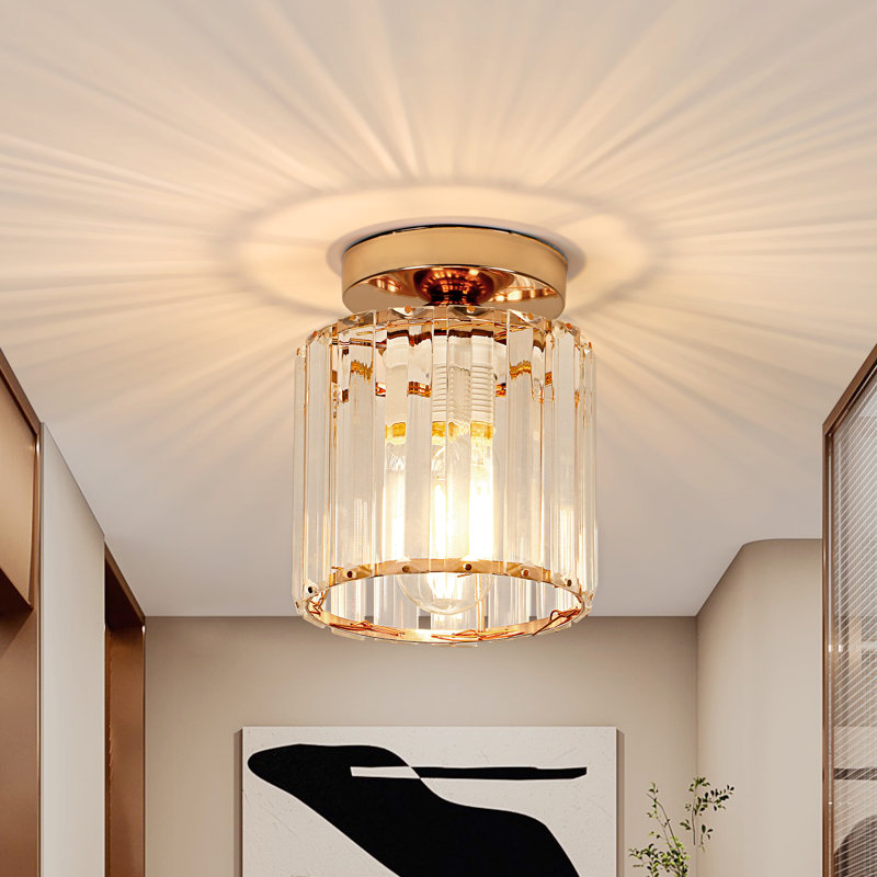 Ahilyn Crystal Flush Mount, Gold