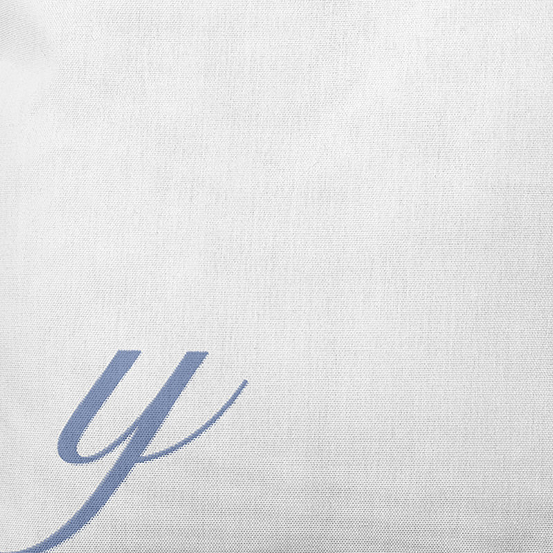 Monogram Design Collection Reversible Throw Pillow, 16"x16", Blue, Y
