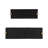 Modern Glam Metal Set Of 2 Large Flat Tray With Gold Knob Handles, - 24.0" x 7.0" x 2.0"