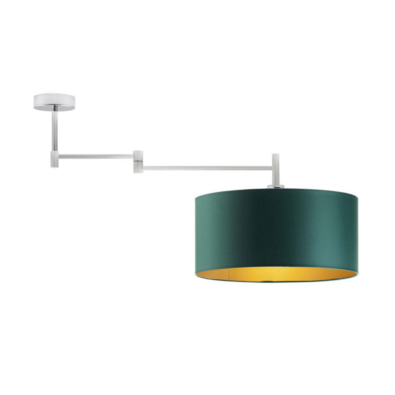 Galen Fabric Semi Flush Mount, Green