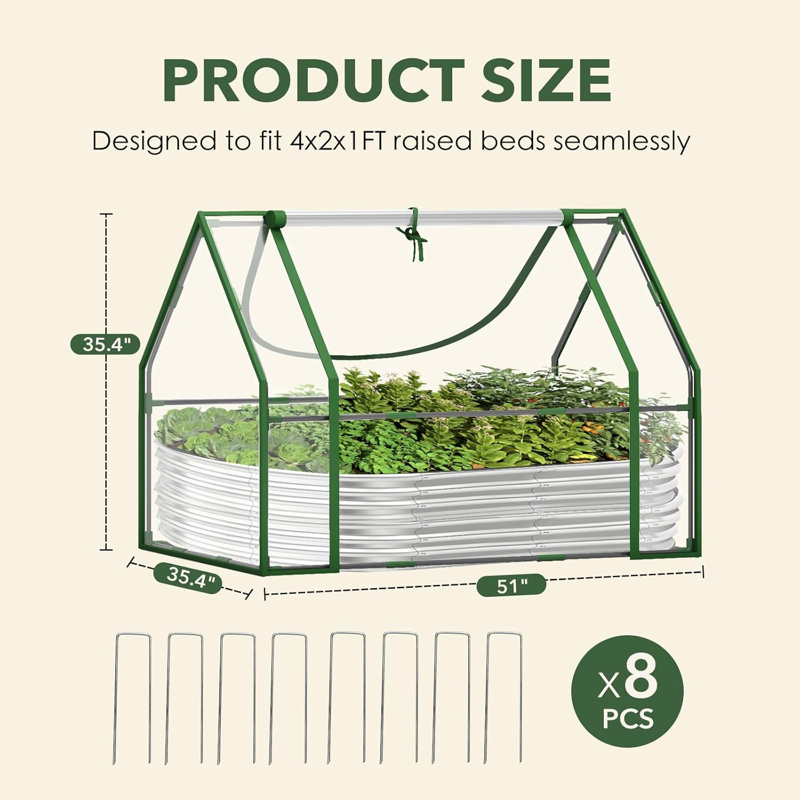 Mini Greenhouse For Outdoors Indoor, Small Greenhouse With Innovative Dual Open Doors, Portable Garden Tent For Plants Protection (Transparent)