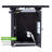 28in Propane Fire Pit Table 50,000BTU Outdoor Fire Table with Lid Rattan Wicker-Look
