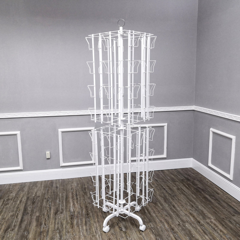 FixtureDisplays 74'' H Pamplet Rack, White
