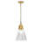8"W Marquarious 1-Light Textured Glass Pendant