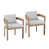 Light Gray Cushion/Teak Frame sélectionné