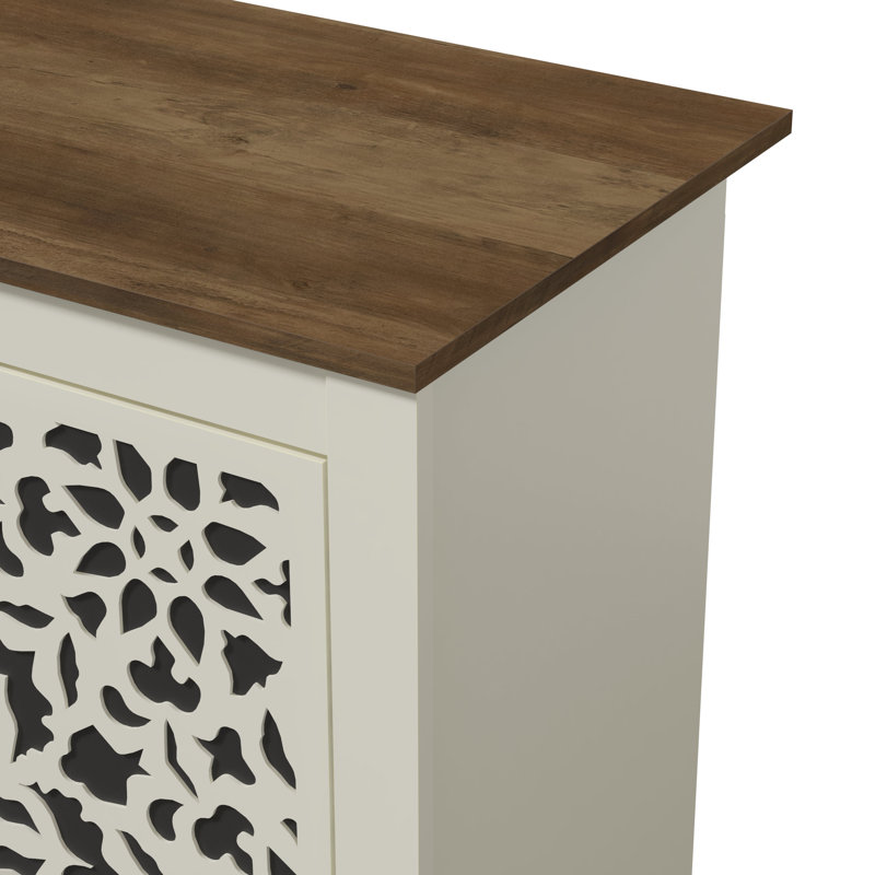 Buffet de 58,4 po Arrastia, Ivoire / Brun