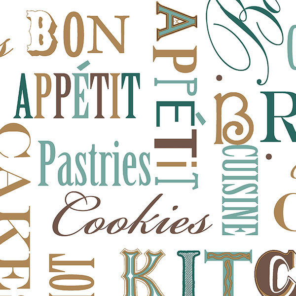 Rouleau de papier peint L 32,7 pi x l 20,5 po, L 32,7 po x l 20,5 po, Brun / bleu sarcelle / beige