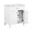 Meuble-lavabo de 30 po avec lavabo en céramique - rangement spacieux, conception élégante. Porte à fermeture en douceur, tablettes réglables. Maximisez l'espace dans les petites salles de bain. Étanche, lavabo de 30 po, surface imperméable,-1153824886
