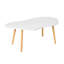 Petite table basse en forme de nuage Tables basses en bois Tables de plancher centrales irrégulières Mobilier Mid-Century pour le salon Petits espaces Bureau