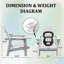 Ensemble de 2 chaises Adirondack en plastique PEHD résistant aux intempéries Devito (ensemble de 2)-965018950-943192968