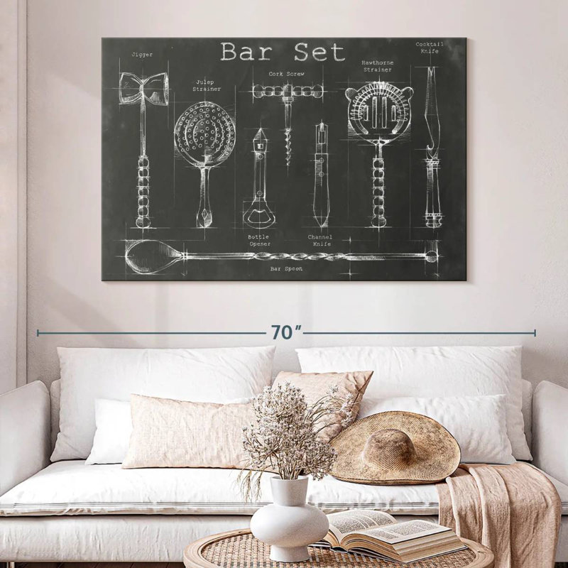 Bar Set, 30" H x 45" W