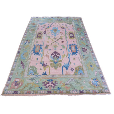 One-of-a-Kind 9'10" X 14'3" Wool Area Rug in Pink