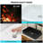24"X16" Black Ceramic Rectangular Vessel Bathroom Sink