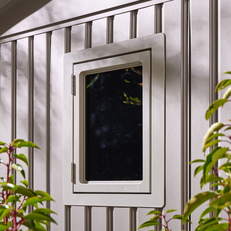 Rowlinson Brentvale 10x10 Premium Apex Metal Shed with Foundation Kit & Assembly