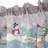 3 Pcs Christmas Snowflake Kitchen Curtains Set with Window Valance and Tiers