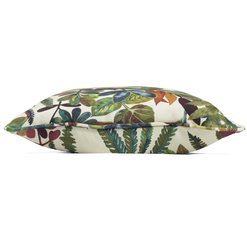 Floral Square Cushion, Jewel, Polyester/Polyfill