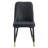 Stylish And Comfortable Dining Chair Set With Metal Legs And PU Leather Seats-2001420743-2001420763