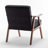 Mid-Century Modern Accent Chair With Solid Wood Frame, Extra-Thick Backrest, And Velvet Upholstery For Comfort And Style In Any Room-156869361