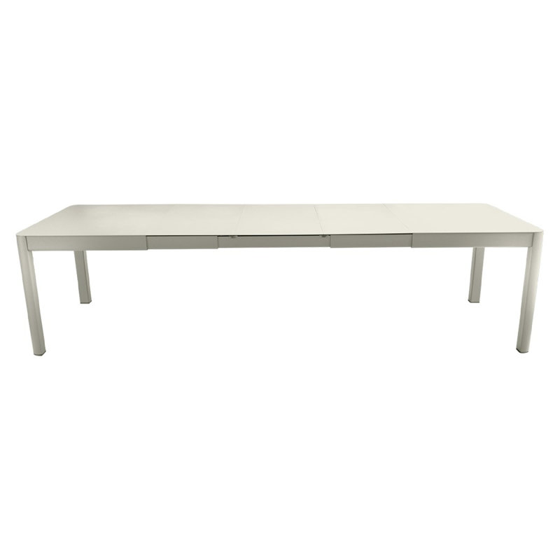 Table d'extérieur Ribambelle, H 29 po x l 118 po x P 39,5 po, Gris argile