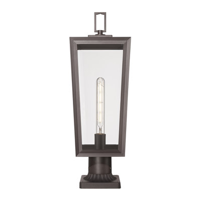 Lampadaire extérieur lanterne 8 po avec verre transparent 8 po