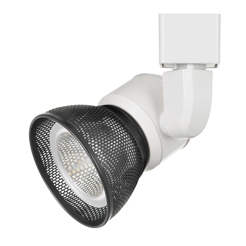 Tête de luminaire de rail del, Blanc, Bronze foncé